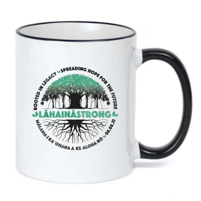 Spreading Hope For Future Strong Support Lahaina Hawaii Black Color Changing Mug