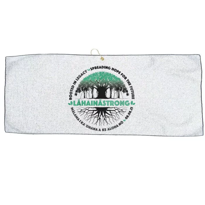 Spreading Hope For Future Strong Support Lahaina Hawaii Large Microfiber Waffle Golf Towel