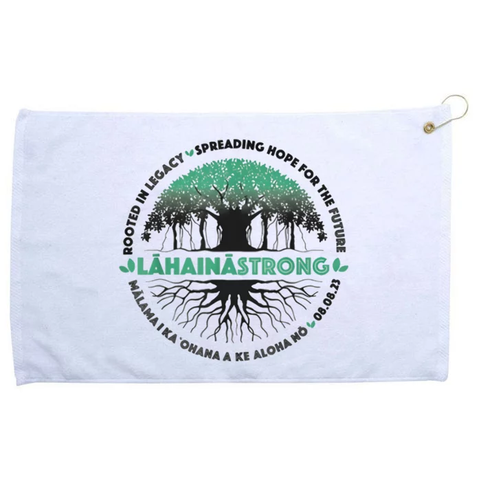 Spreading Hope For Future Strong Support Lahaina Hawaii Grommeted Golf Towel