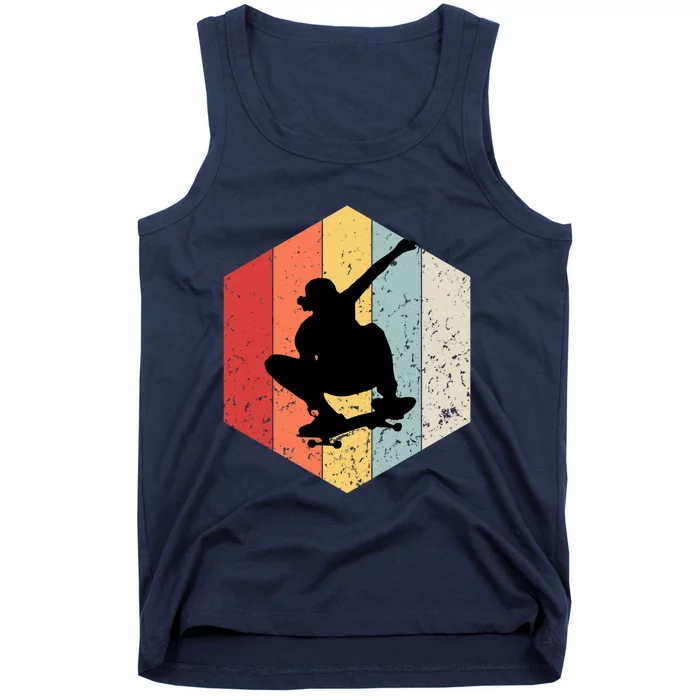 Skaters Having Fun Retro Sunset Skateboard Gift Teen Skaters Tank Top