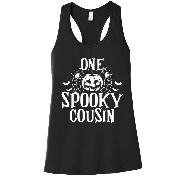 Spooky Halloween Family Gathering Women's Racerback Tank