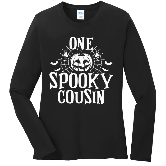 Spooky Halloween Family Gathering Ladies Long Sleeve Shirt