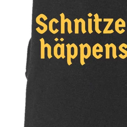 Schnitzel Happens Funny German Beer Oktoberfest Doggie 3-End Fleece Hoodie