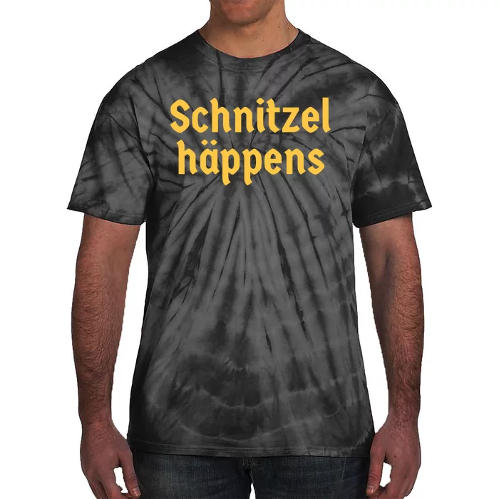 Schnitzel Happens Funny German Beer Oktoberfest Tie-Dye T-Shirt