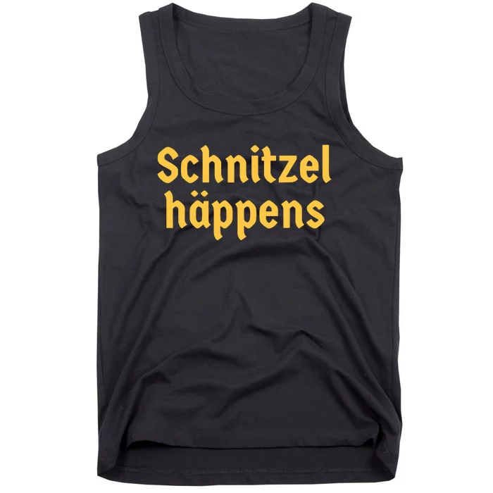 Schnitzel Happens Funny German Beer Oktoberfest Tank Top