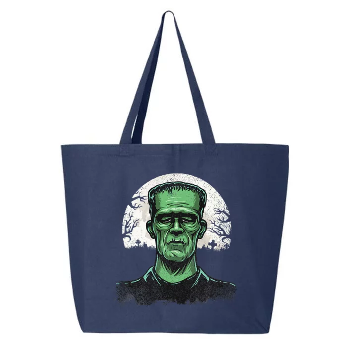 Scary Halloween Frankenstein Monster Face Munster 25L Jumbo Tote