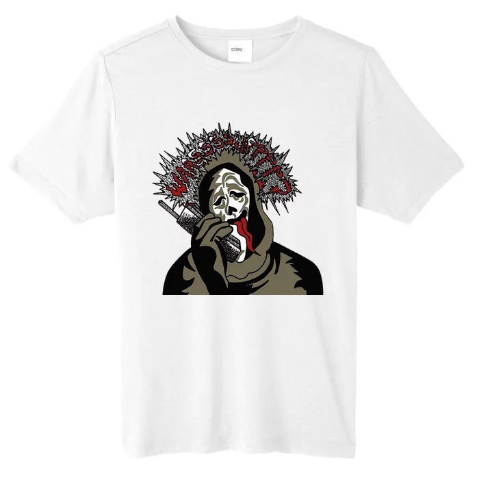 Scary Halloween Funny Ghost Face ChromaSoft Performance T-Shirt