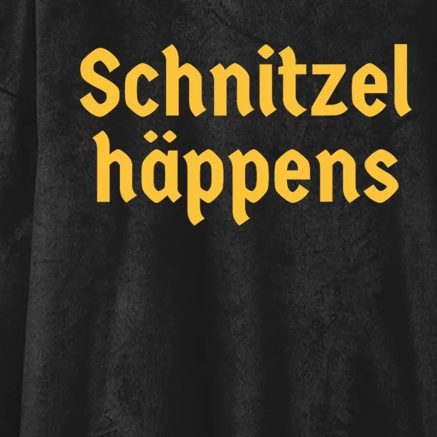 Schnitzel Happens Funny German Beer Oktoberfest Hooded Wearable Blanket