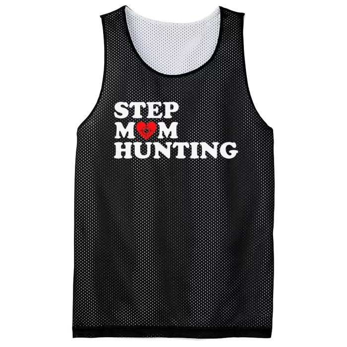 Stepmom Hunting Funny Joke Saying Mesh Reversible Basketball Jersey Tank