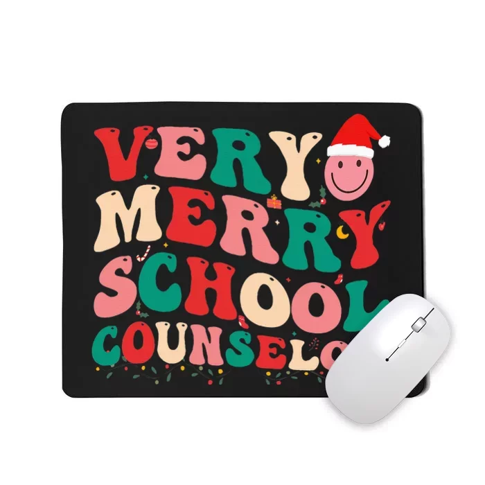 Santa's Helper Festive School Counselor Elf for Christmas Mousepad