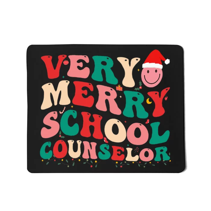 Santa's Helper Festive School Counselor Elf for Christmas Mousepad