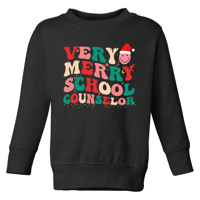 Santa's Helper Festive School Counselor Elf for Christmas Toddler Sweatshirt