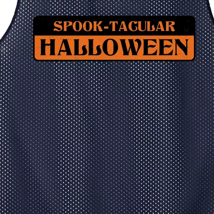 Spooktacular Halloween Festive Mesh Reversible Basketball Jersey Tank