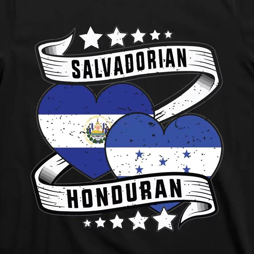 Salvadorian Honduran Flag Honduras Y El Salvador Sweatshirt T-Shirt