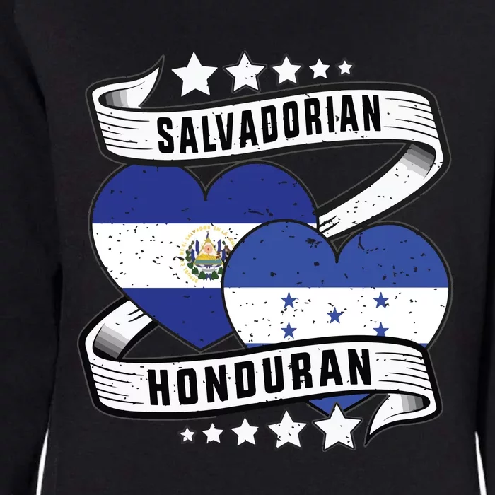 Salvadorian Honduran Flag Honduras Y El Salvador Sweatshirt Womens California Wash Sweatshirt