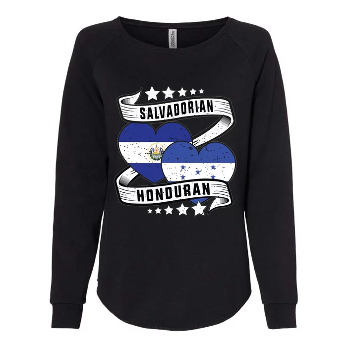 Salvadorian Honduran Flag Honduras Y El Salvador Sweatshirt Womens California Wash Sweatshirt