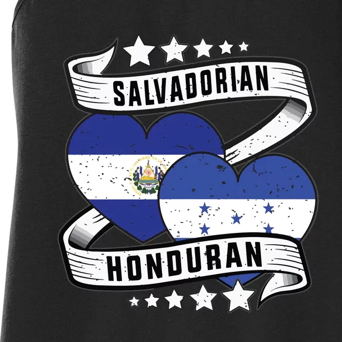 Salvadorian Honduran Flag Honduras Y El Salvador Sweatshirt Women's Racerback Tank