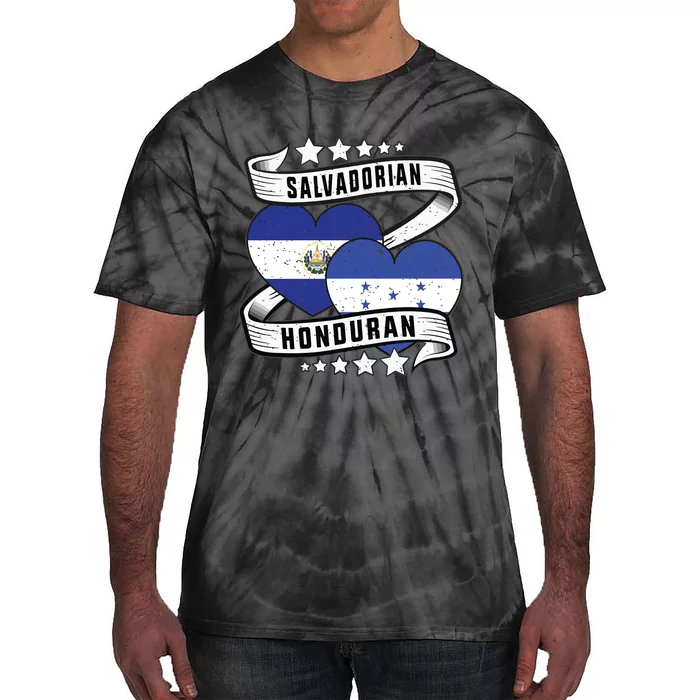 Salvadorian Honduran Flag Honduras Y El Salvador Sweatshirt Tie-Dye T-Shirt