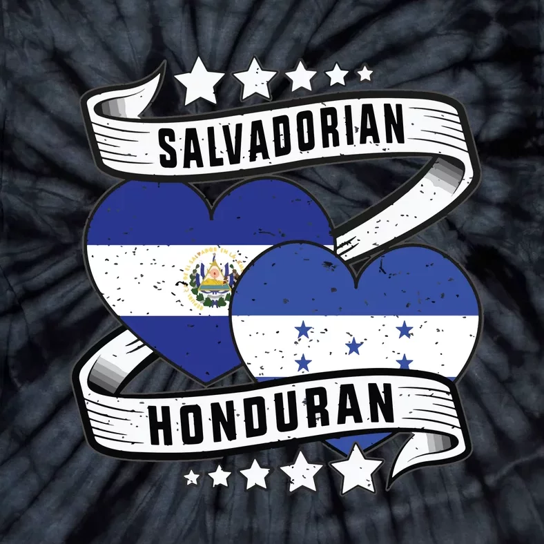 Salvadorian Honduran Flag Honduras Y El Salvador Sweatshirt Tie-Dye T-Shirt