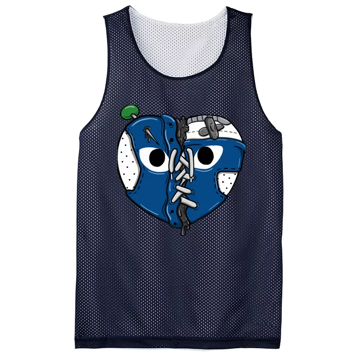 Shoes Heart French Blue 13s Matching Premium Mesh Reversible Basketball Jersey Tank