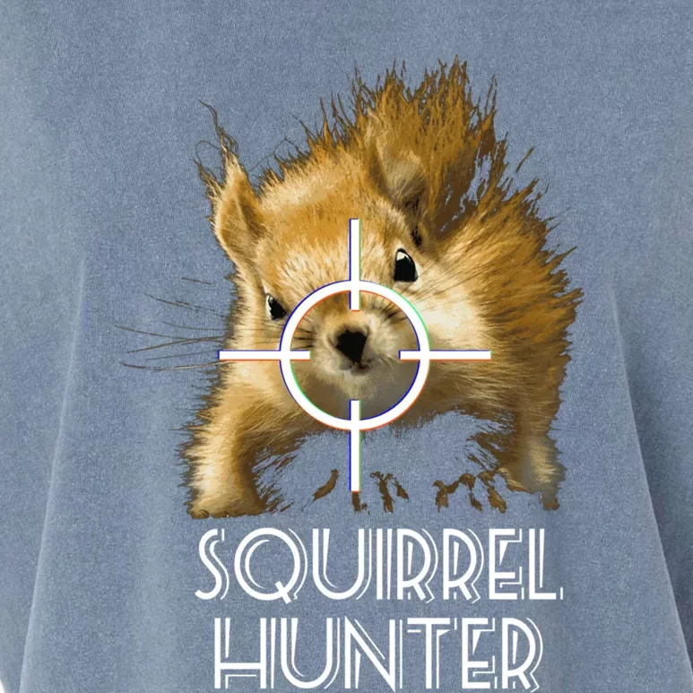 Squirrel Hunter Funny Squirrel Shooting Hunting Cool Gift Garment-Dyed Women's Muscle Tee