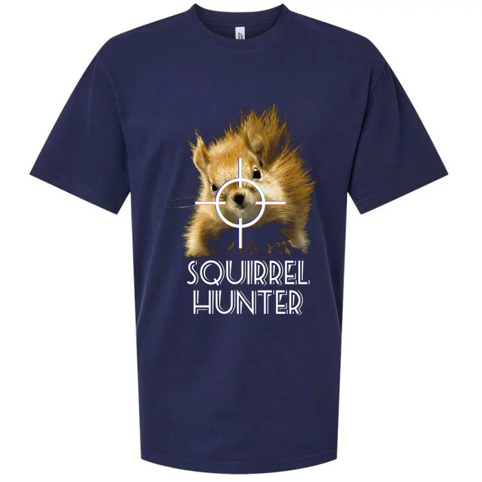 Squirrel Hunter Funny Squirrel Shooting Hunting Cool Gift Sueded Cloud Jersey T-Shirt