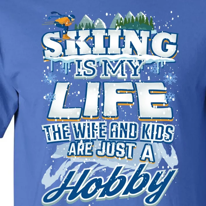 Skiing Husband Funny Funny Gift Tall T-Shirt