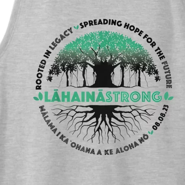 Spreading Hope For Future Strong Support Lahaina Hawaii Ladies Tri-Blend Wicking Tank