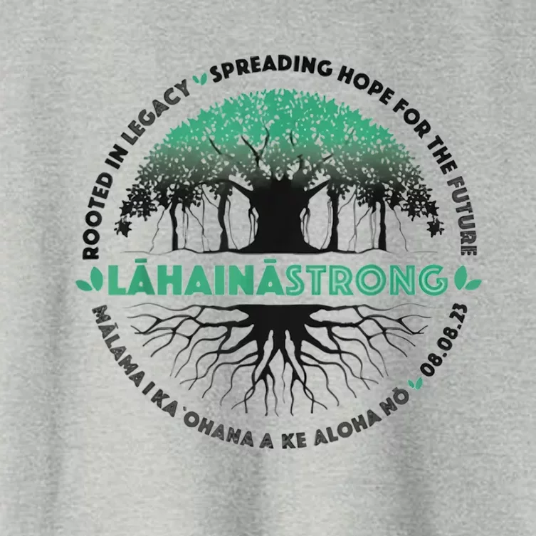 Spreading Hope For Future Strong Support Lahaina Hawaii Women's Crop Top Tee