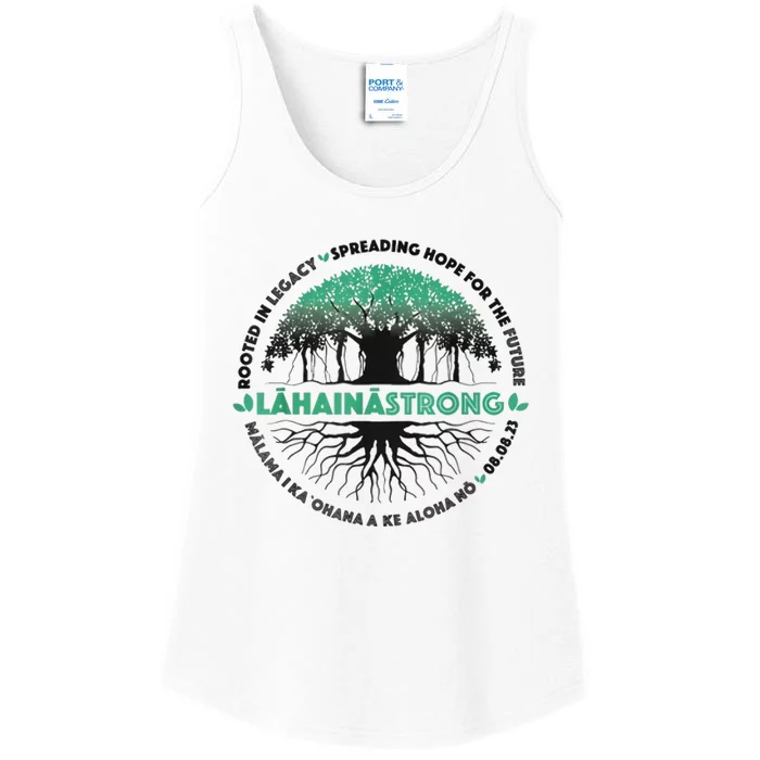 Spreading Hope For Future Strong Support Lahaina Hawaii Ladies Essential Tank