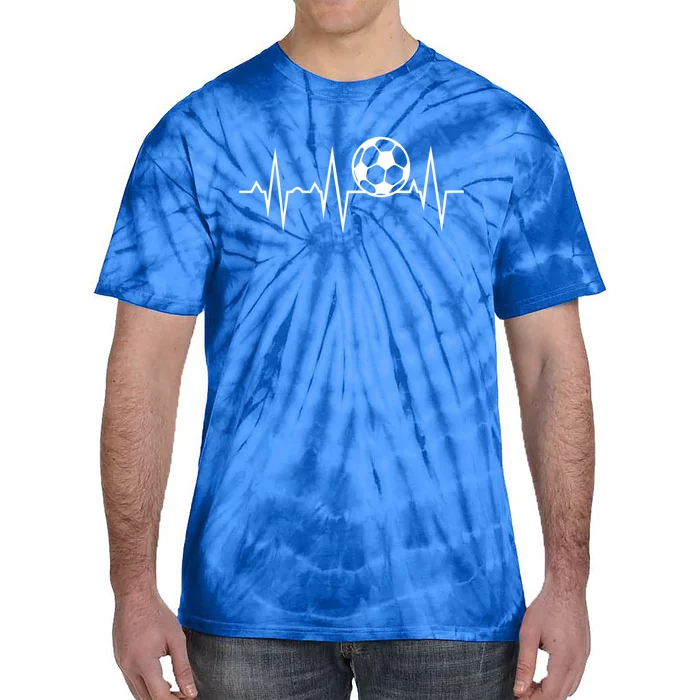 Soccer Heartbeat Gift Tie-Dye T-Shirt