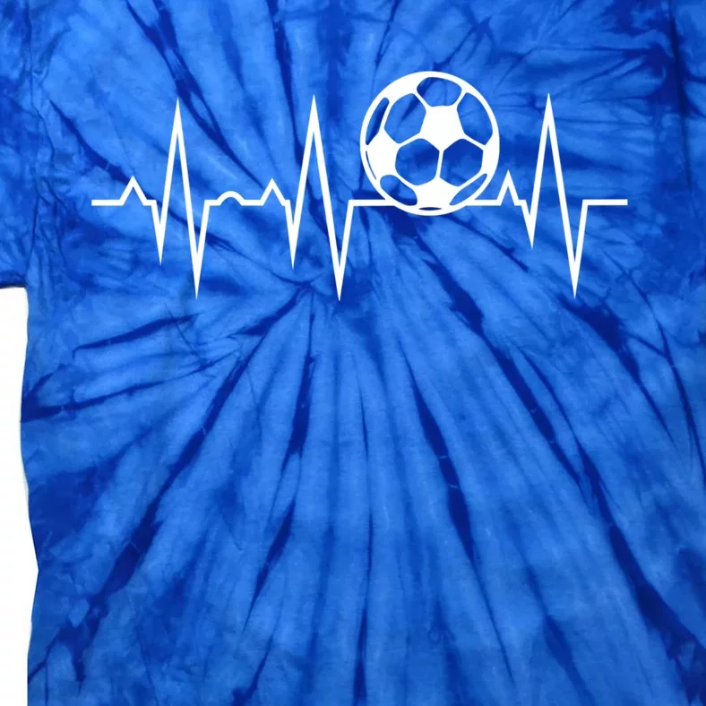 Soccer Heartbeat Gift Tie-Dye T-Shirt