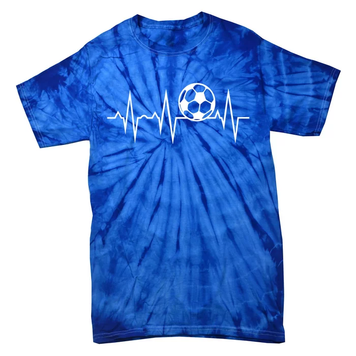 Soccer Heartbeat Gift Tie-Dye T-Shirt