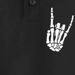 Skeleton Hand Gestures Rock Skeleton Hands Halloween Dry Zone Grid Performance Polo