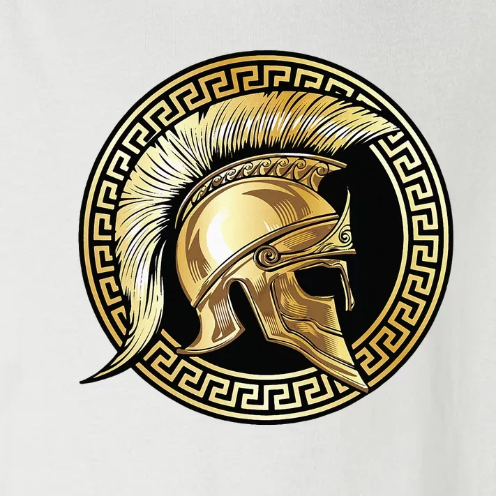 Spartan Helmet Gold Gladiator Sparta Greek Gym Workout Toddler Long Sleeve Shirt