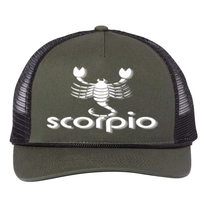 Scorpio Horoscope Gift Retro Rope Trucker Hat Cap