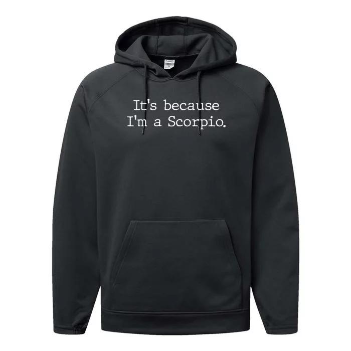 Scorpio Horoscope Gift Wo Zodiac Sign Astrology Performance Fleece Hoodie