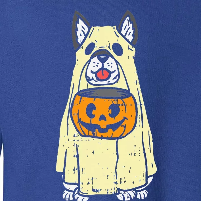 Siberian Husky Ghost Funny Halloween Costume Dog Owner Lover Toddler Sweatshirt