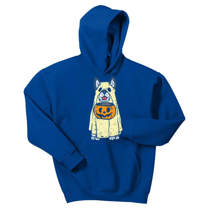 Siberian Husky Ghost Funny Halloween Costume Dog Owner Lover Kids Hoodie