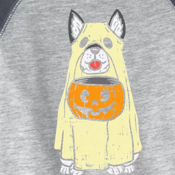 Siberian Husky Ghost Funny Halloween Costume Dog Owner Lover Toddler Fine Jersey T-Shirt