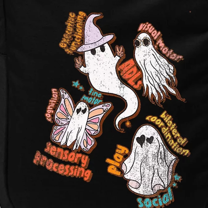 Spooky Halloween Ghost Friends OT Scope Occupational Therapy Impact Tech Backpack