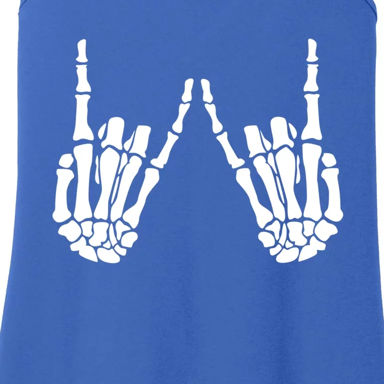 Skeleton Hand Gestures Rock Skeleton Hands Halloween Cool Gift Ladies Essential Tank