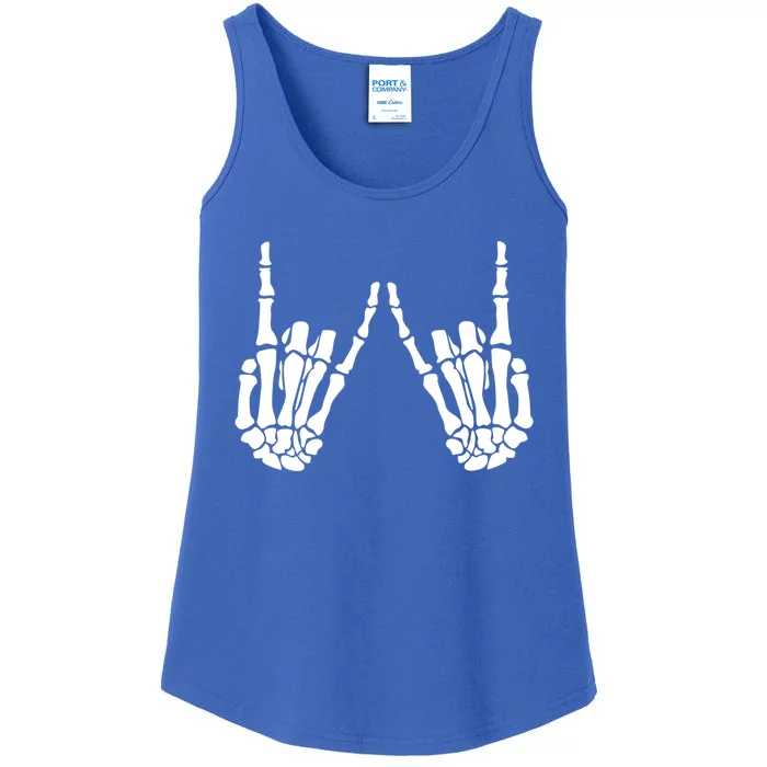 Skeleton Hand Gestures Rock Skeleton Hands Halloween Cool Gift Ladies Essential Tank