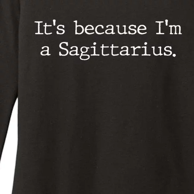 Sagittarius Horoscope Gift Wo Zodiac Sign Astrology Womens CVC Long Sleeve Shirt