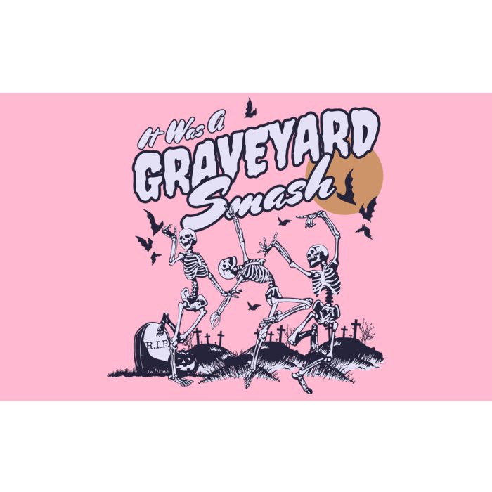 Skeleton Halloween Graveyard Smash Bumper Sticker