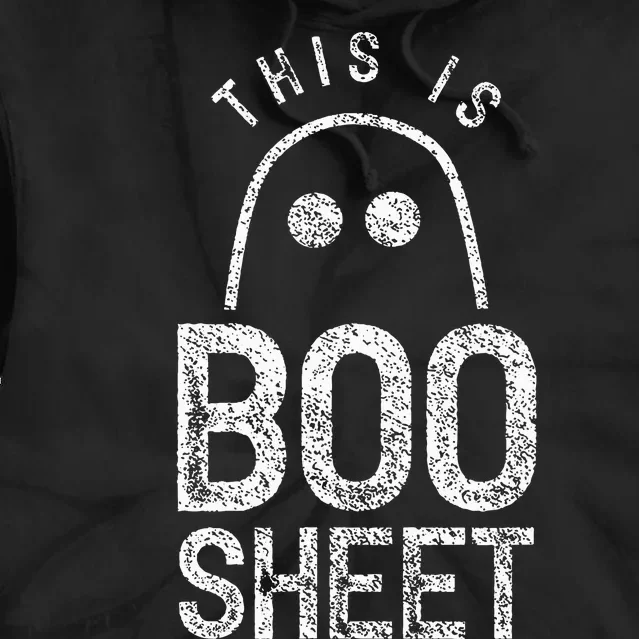 Spooky Halloween Ghosts - Boo Sheet Scary Costume Tie Dye Hoodie