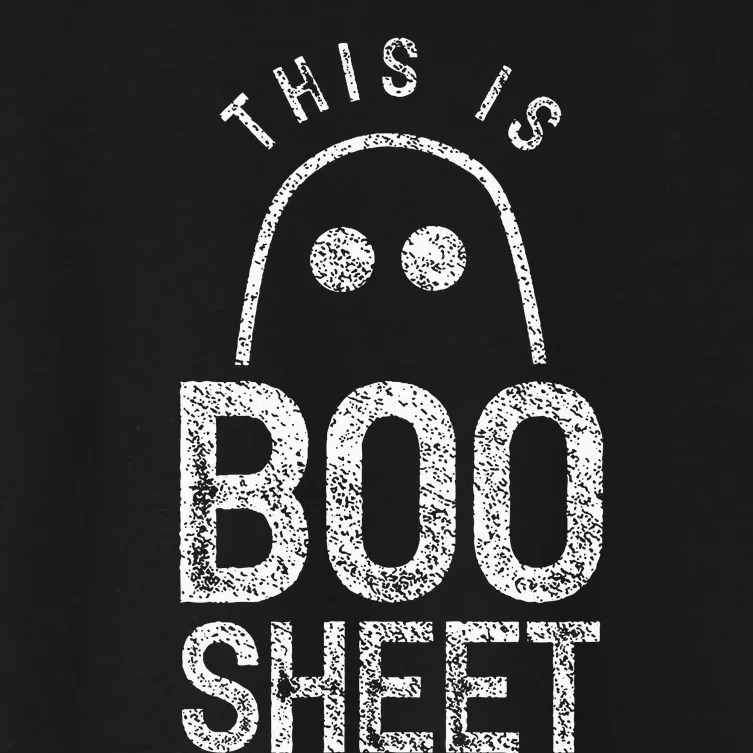 Spooky Halloween Ghosts - Boo Sheet Scary Costume Women's Crop Top Tee