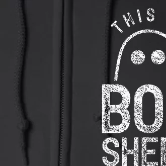 Spooky Halloween Ghosts - Boo Sheet Scary Costume Full Zip Hoodie