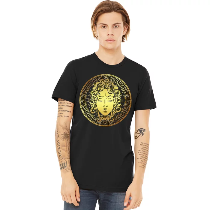 Snake Head Greek Mythology Ancient Myth Premium T-Shirt