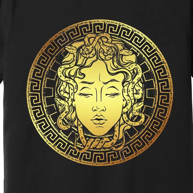 Snake Head Greek Mythology Ancient Myth Premium T-Shirt